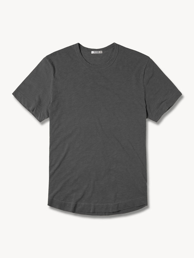 Coal Venice Wash Slub Short Curved Hem Tee
