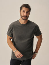 Slub Curved Hem Tee