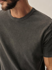 Slub Curved Hem Tee