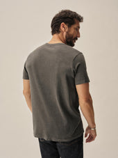 Slub Curved Hem Tee