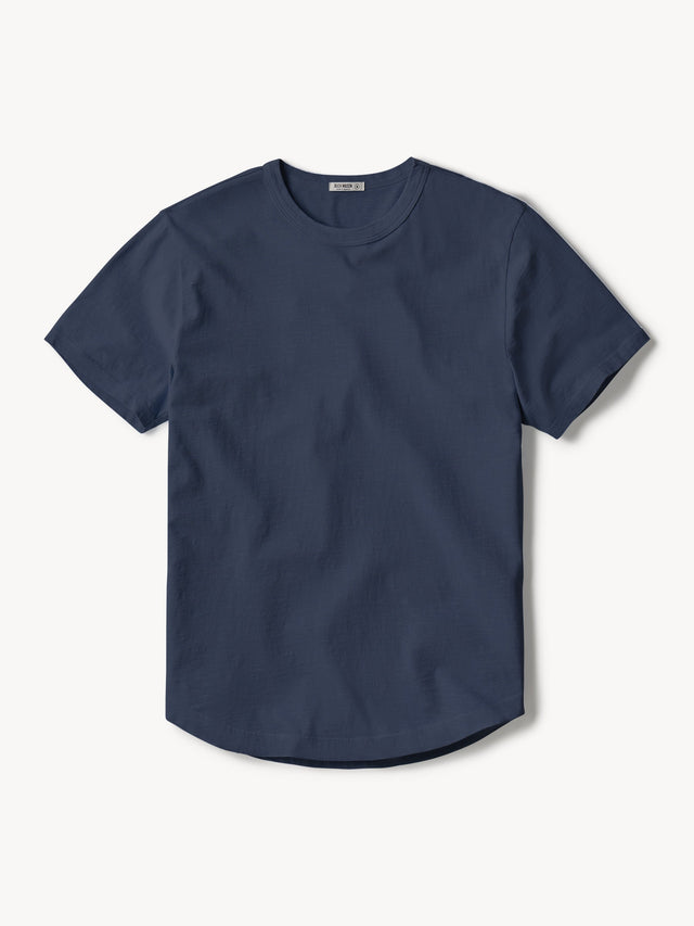 Midnight Slub Short Curved Hem Tee