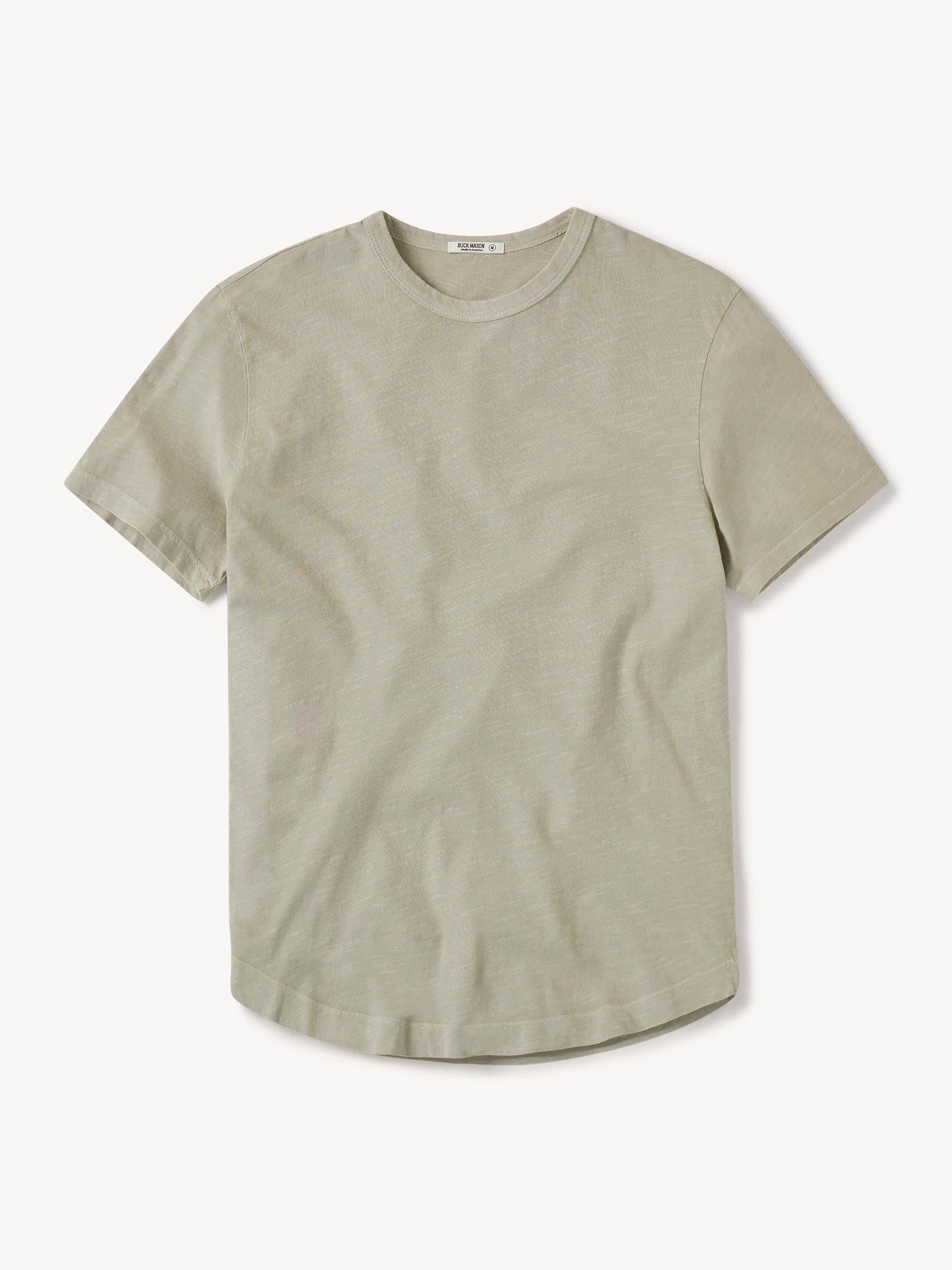 Slub Tall Curved Hem Tee