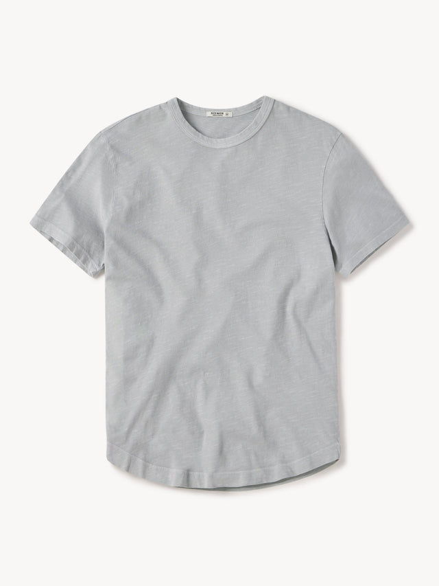 Steel Venice Wash Slub Tall Curved Hem Tee