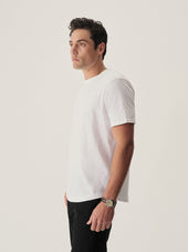Slub Curved Hem Tee