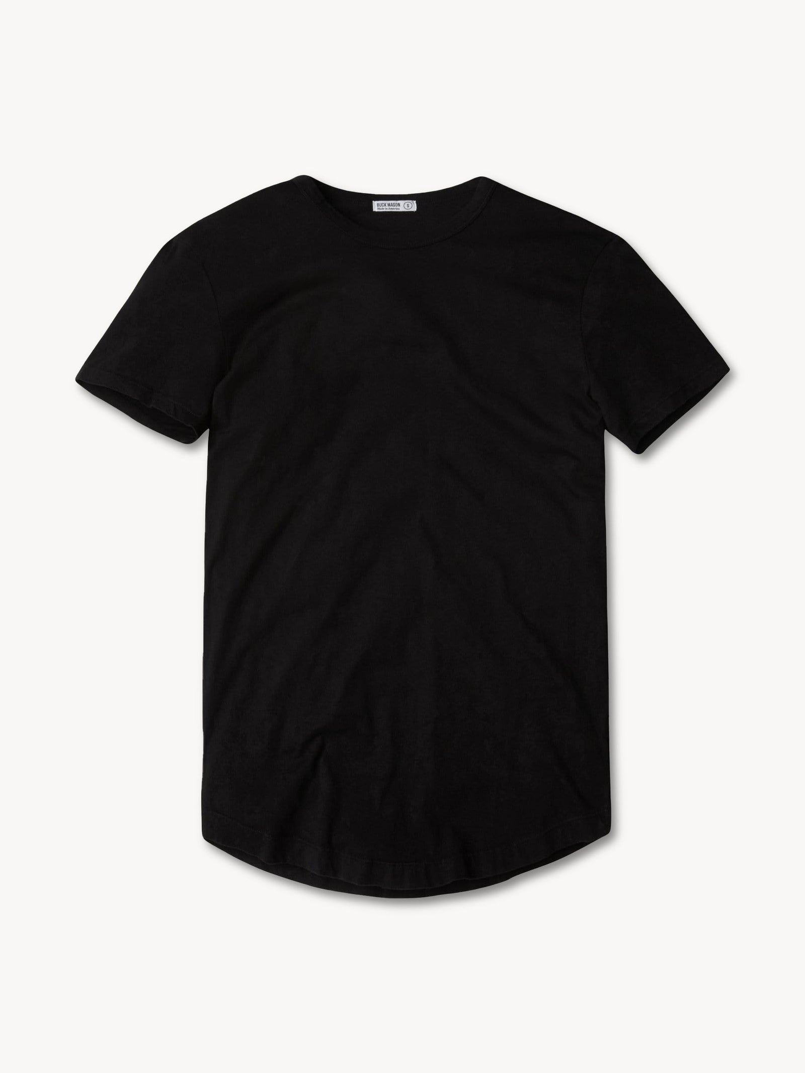 Pima Short Curved Hem Tee