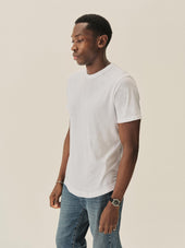 Pima Curved Hem Tee