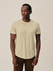 Pima Curved Hem Tee