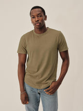 Pima Curved Hem Tee