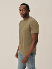 Pima Curved Hem Tee