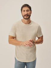 Pima Curved Hem Tee