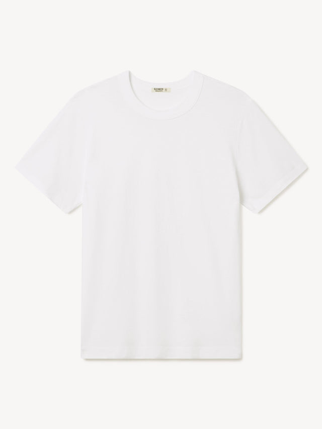 White Pima Short Classic Tee