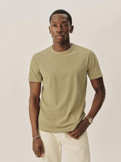 Sand Olive Slub Classic Tee