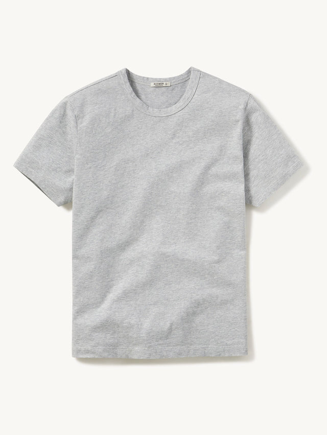 Heather Grey Pima Short Classic Tee