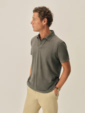 Sueded Cotton Polo