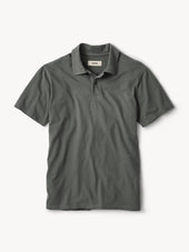 Vintage Black Sueded Cotton Polo