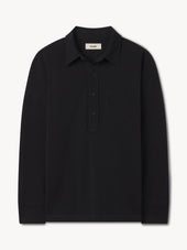 Black Coolhand Cotton Popover