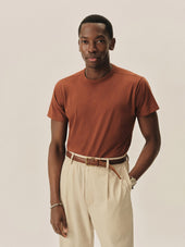 Rustic Sienna Japanese Cool Cashmere Knit Tee