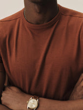 Rustic Sienna Japanese Cool Cashmere Knit Tee