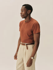 Rustic Sienna Japanese Cool Cashmere Knit Tee