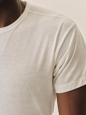 White Japanese Cool Cashmere Knit Tee