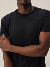 Dress Navy Japanese Cool Cashmere Knit Tee