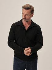 Black Coolhand Cotton Popover