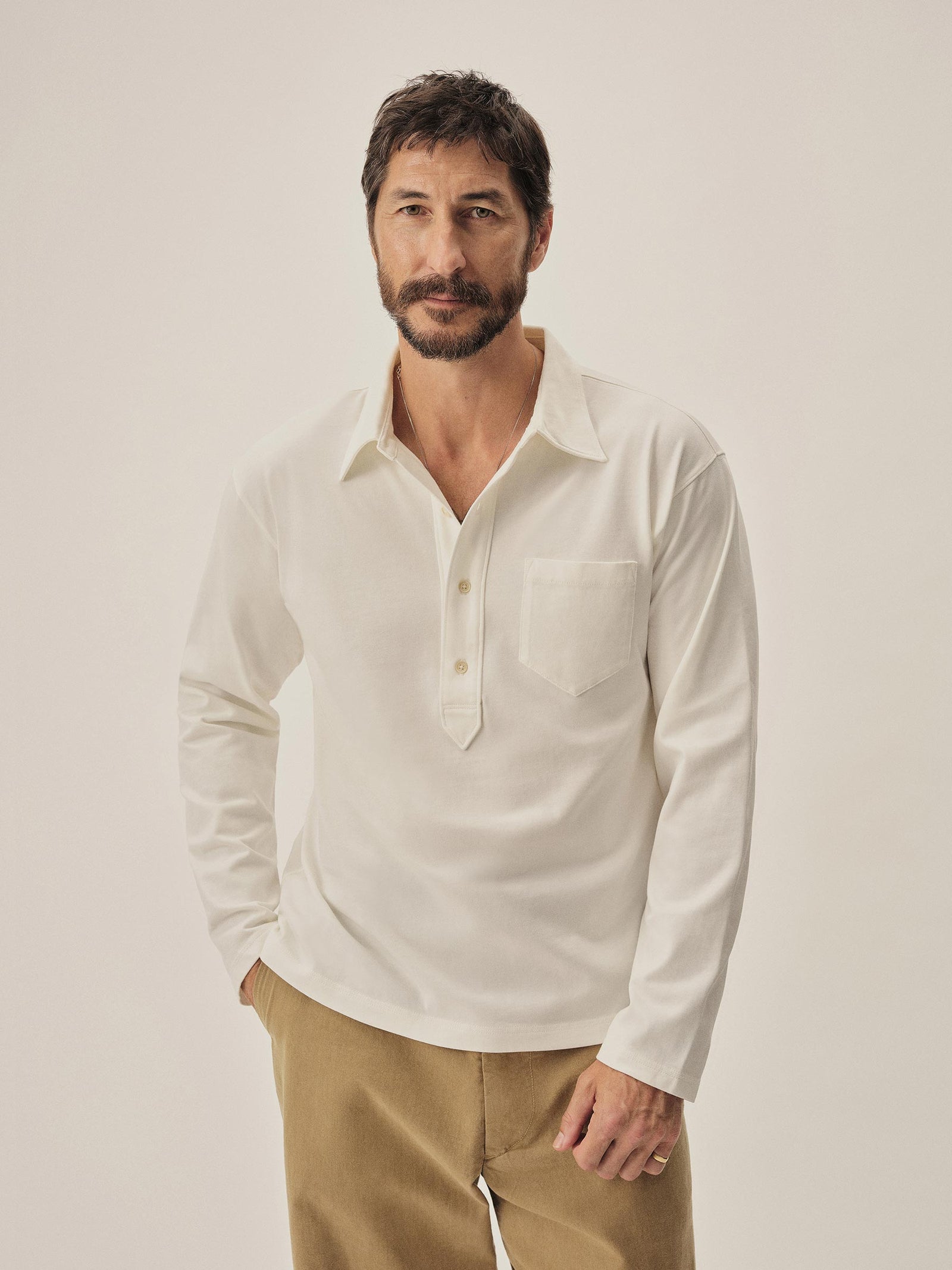 White Coolhand Cotton Popover