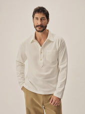 White Coolhand Cotton Popover