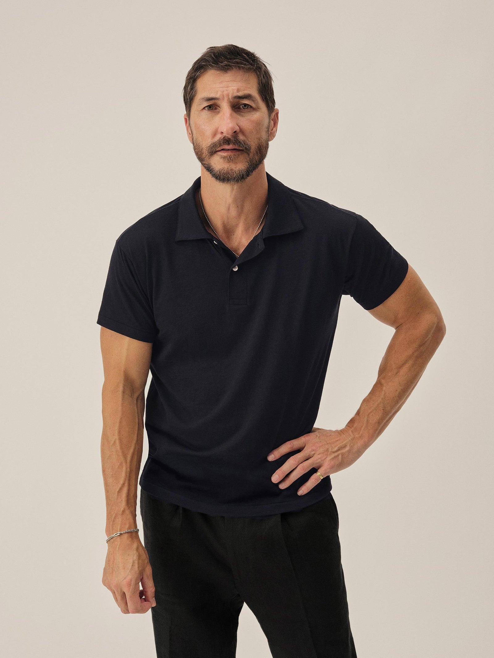 Japanese Cool Cashmere Knit Polo