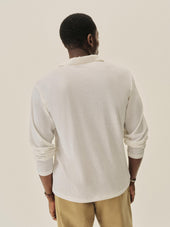 Japanese Cool Cashmere L S Knit Polo