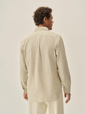 Olive / Natural Chain Stripe California Oxford BD Shirt
