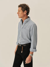 Blue End-On-End California Oxford BD Shirt