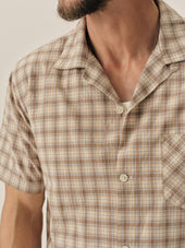 Keegan Plaid Wornwell S/S Camp Shirt