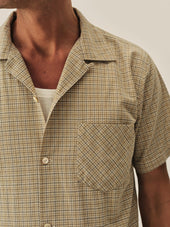 Wheat Field Plaid Wornwell S/S Camp Shirt