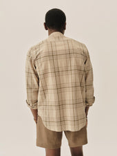 Trail Plaid Breeze Cotton Linen Ls Shirt