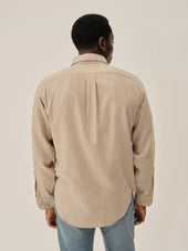 Oatmeal Heather Nailhead Pacific Twill Flannel Bd Shirt