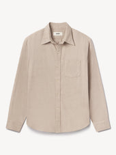Oatmeal Heather Nailhead Pacific Twill Flannel Bd Shirt