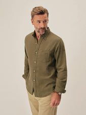 Soft Olive Pacific Twill Flannel Bd Shirt