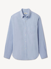 French Blue End on End Big Oxford