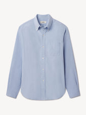 French Blue End on End Big Oxford