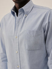 French Blue End on End Big Oxford