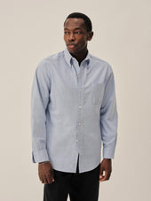 French Blue End on End Big Oxford