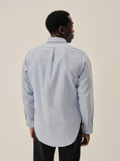 French Blue End on End Big Oxford