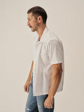 White Sodapop Seersucker Camp Shirt