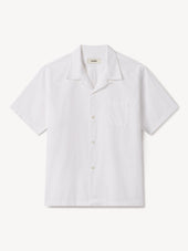 White Sodapop Seersucker Camp Shirt