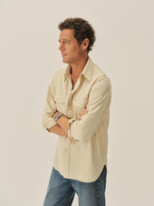 Natural Venice Wash Hemp HBT Soft Pack Station Shirt