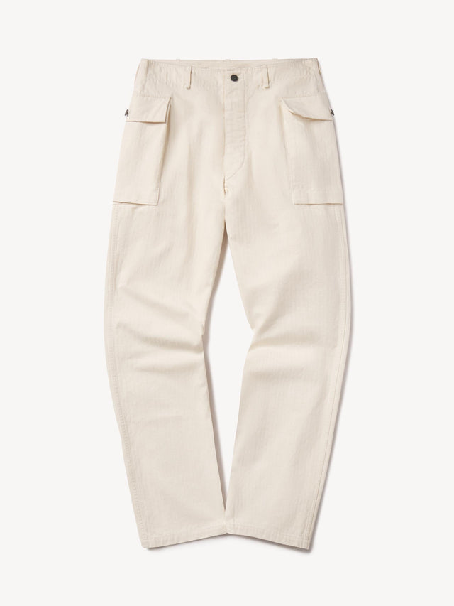 Seeded Natural Omaha Flyweight HBT P-43 Cargo Pant
