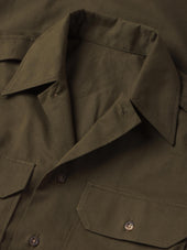 Olive Bryceland's X Buck Mason Moleskin Officer Shirt