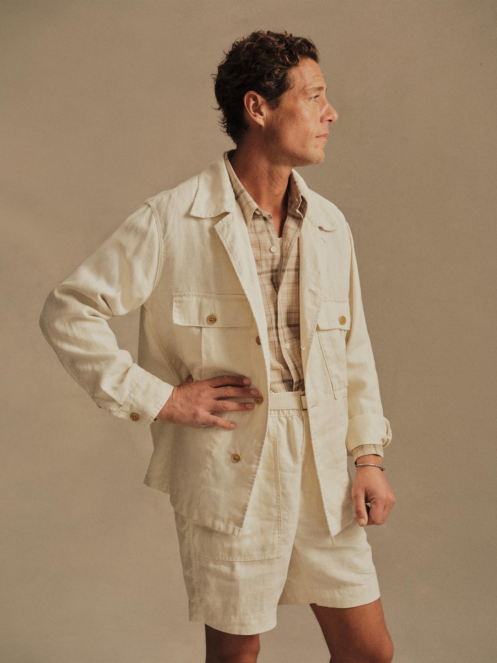 Loomed Linen P 43 Fatigue Shirt
