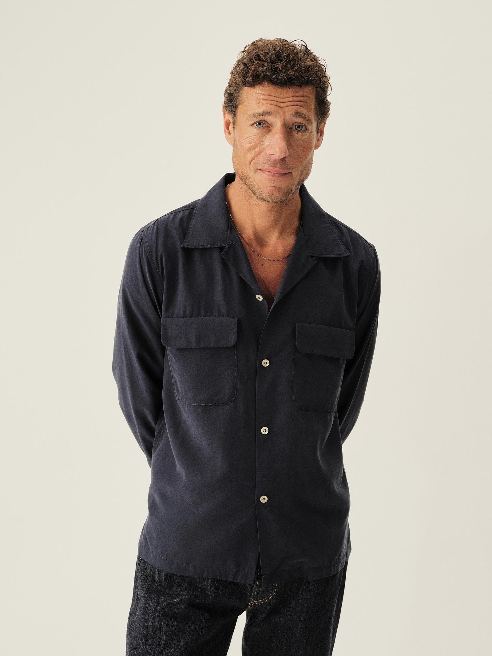Dark Navy Casita Camp Shirt